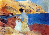Clotilde and Elena on the Rocks
